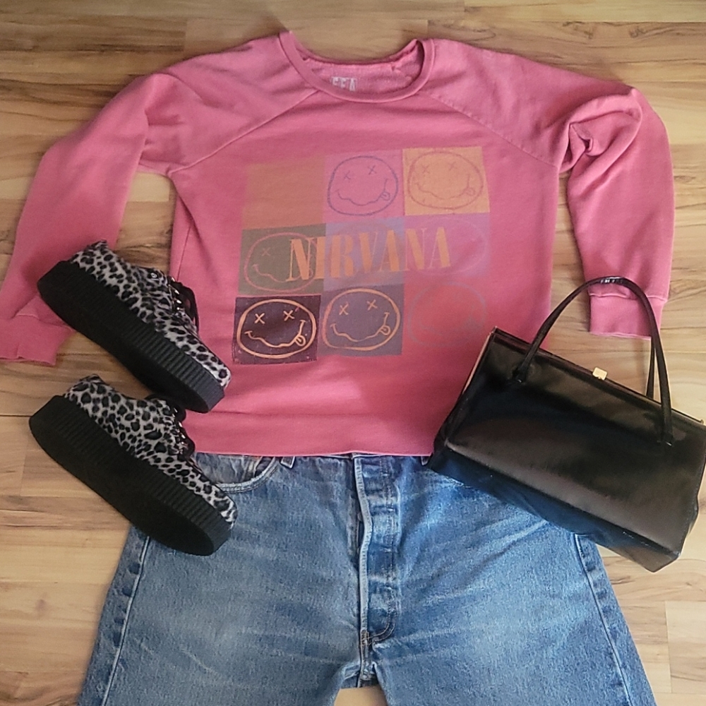 Vintage Inspired Nirvana Sweatshirt S